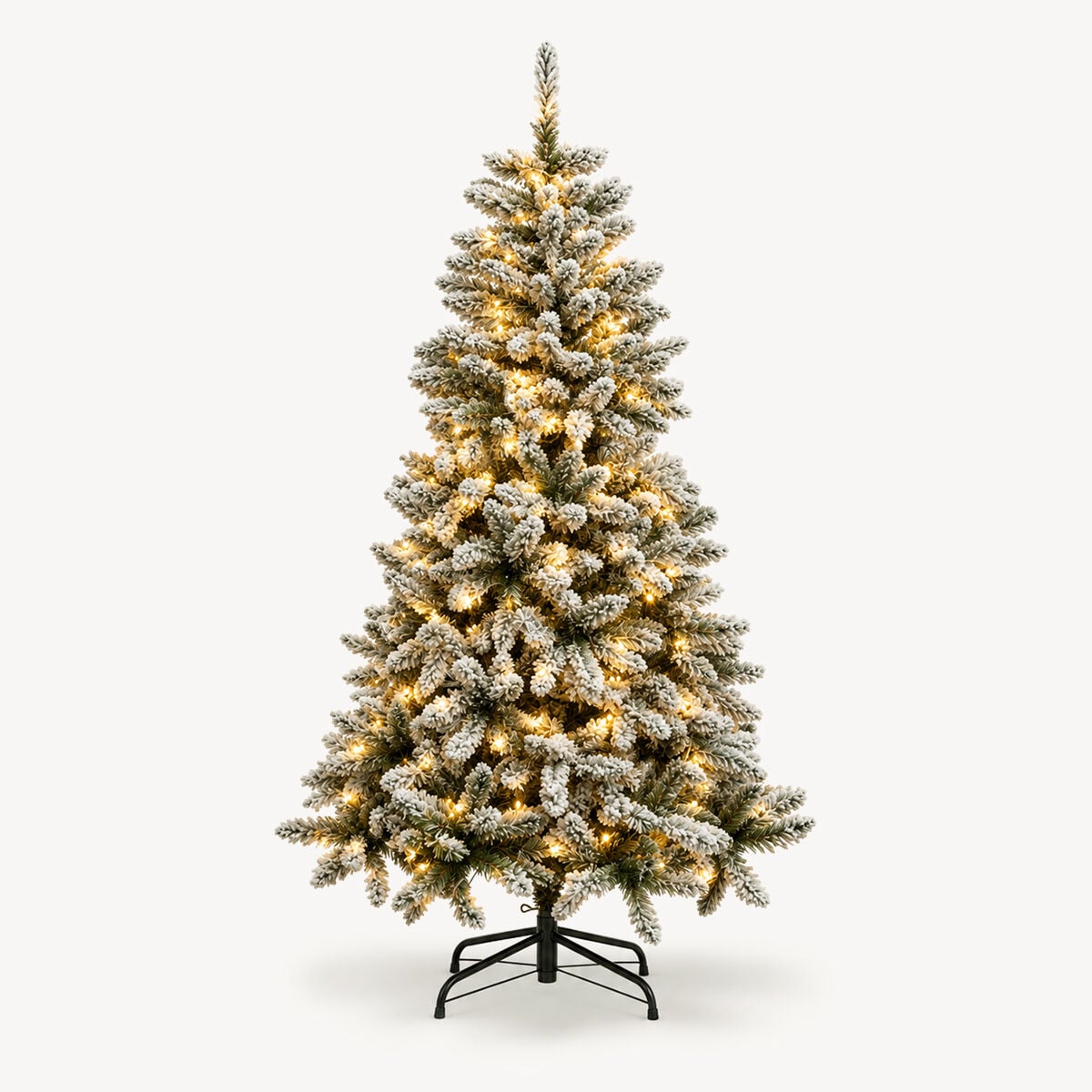 Christmas tree SNOW LORD green with LEDs and snow, , large