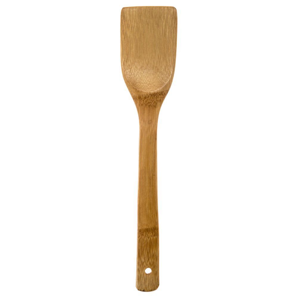 Conjunto de 4 utensílios em bambu com suporte, , large