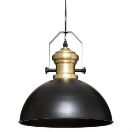Candeeiro de teto em metal preto FLOWER, , large