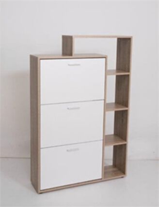 Sapateira com 3 gavetas e 4 prateleiras 132cm, , large