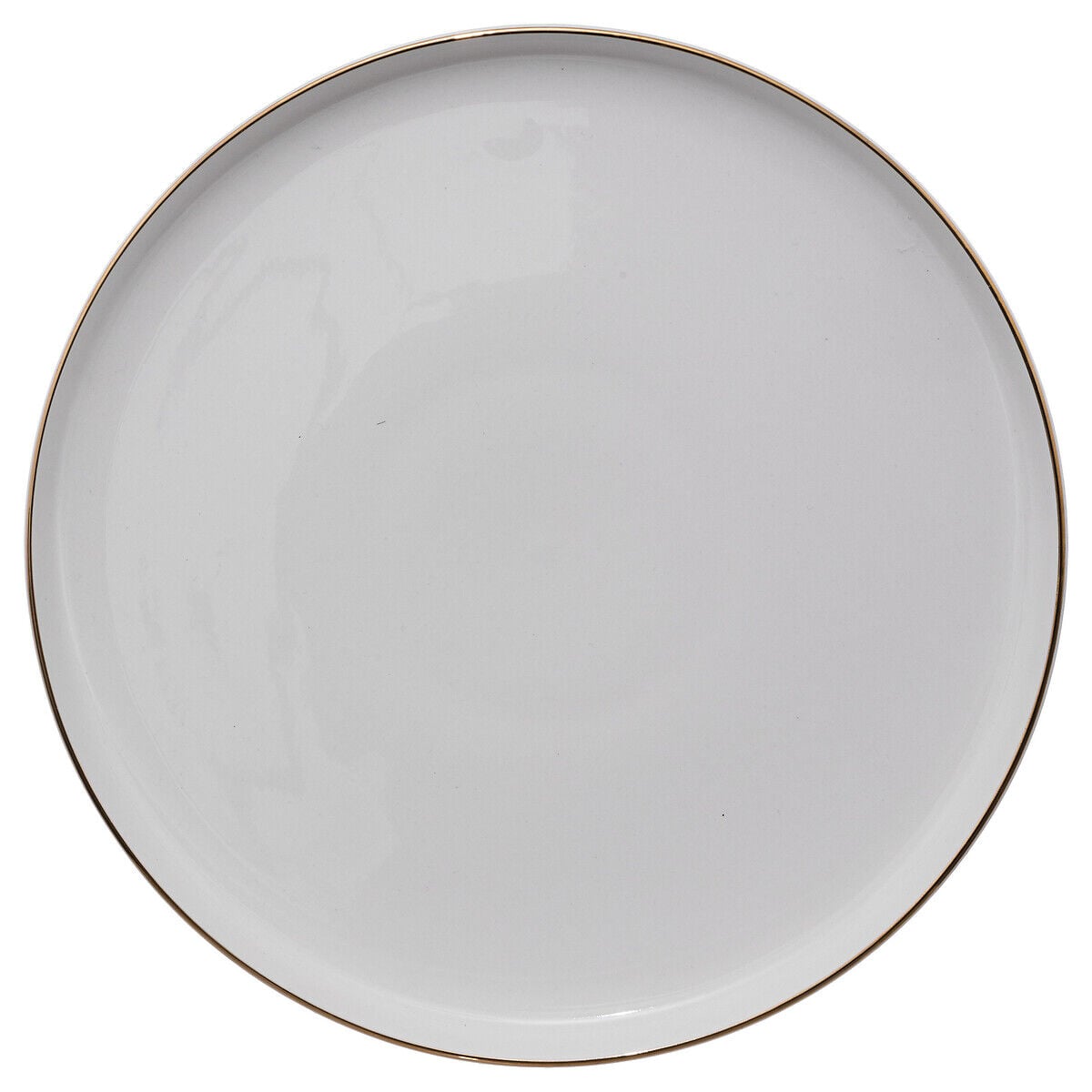 Prato raso SUBLIMA cinza claro em porcelana 27cm, , large