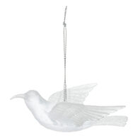 Adorno Forma De P&aacute;jaro Blanco 10x4x14cm