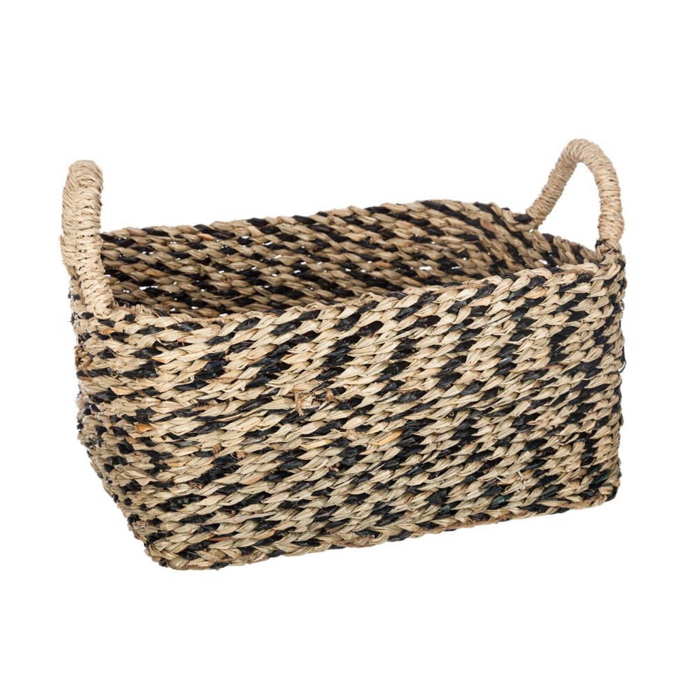 Cesto seagrass retangular ETNIC 12,5x24cm, , large