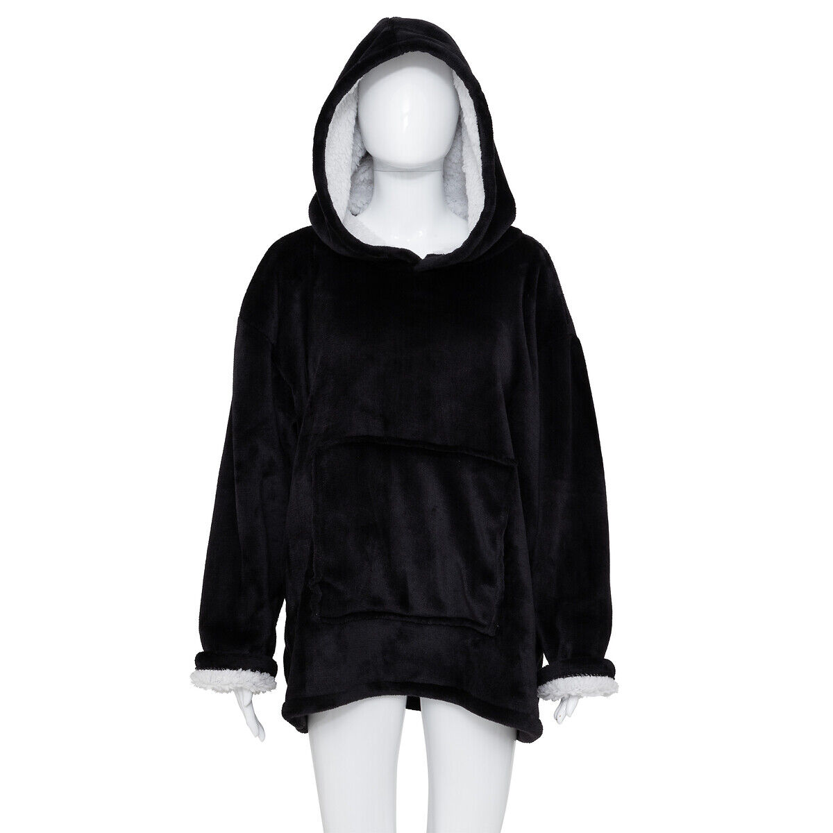 Manta camisola com capuz 85x118cm, , large