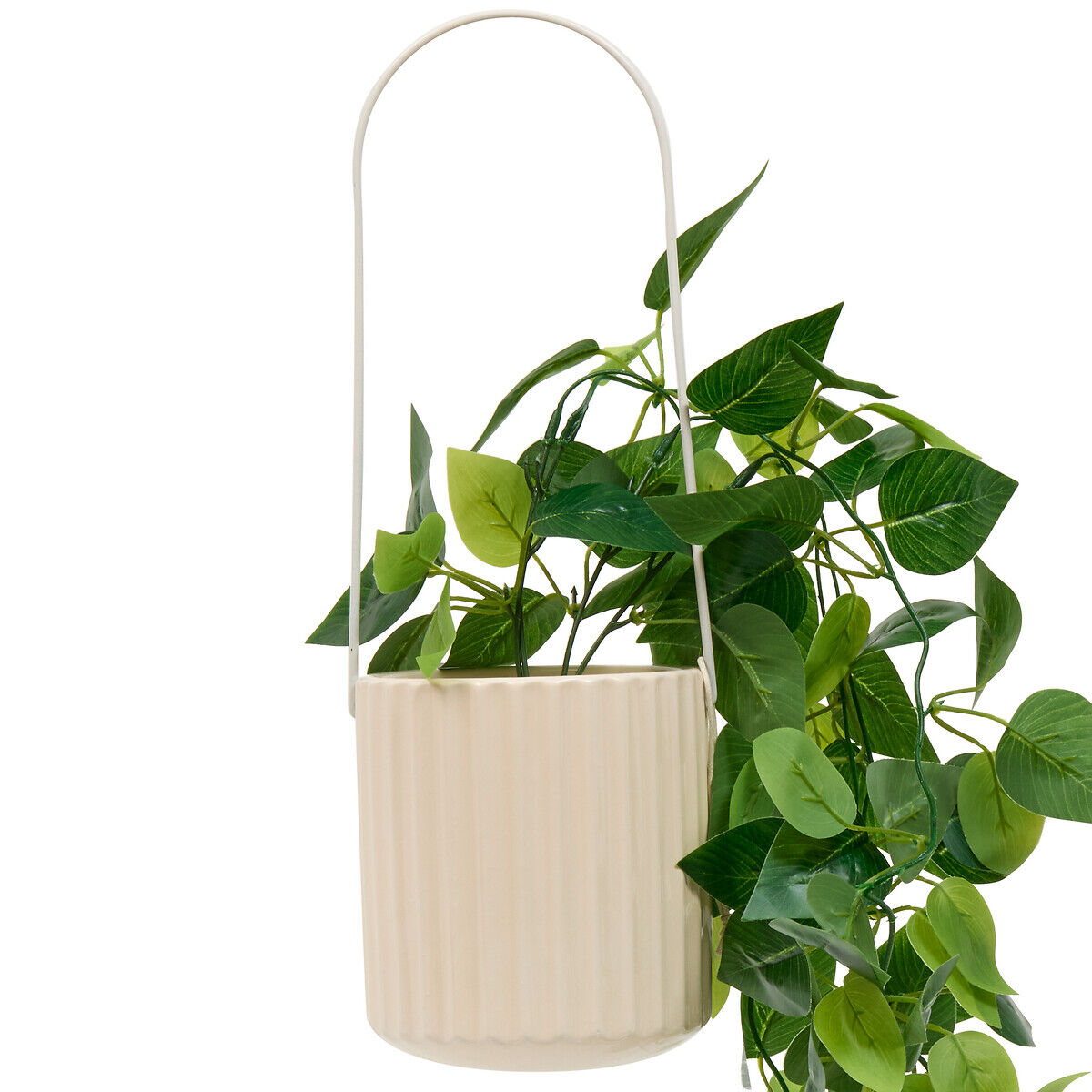 Vaso suspenso POOLSIDE com planta artifical 82cm, , large