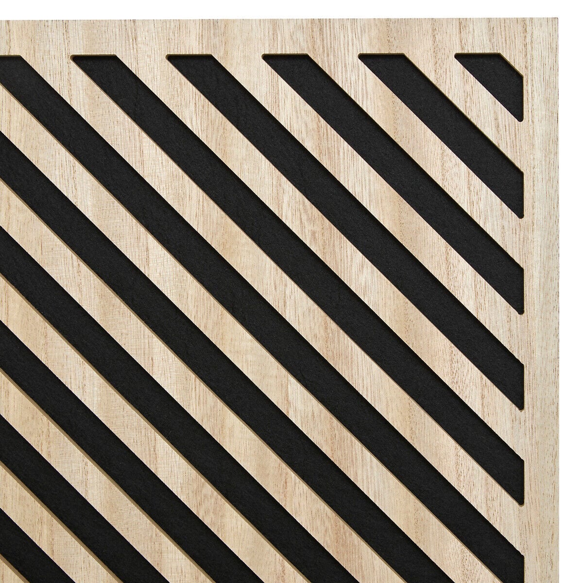 Painel decorativo efeito riscas EILEEN castanho 58cm, , large