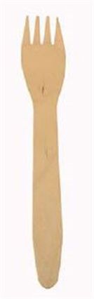 Conjunto de 10 garfos em madeira eco, , large