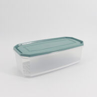 Caixa Grande Retangular Azul Stone Com Rede