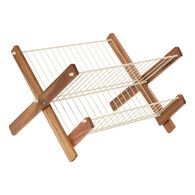 Escurreplatos plegable beige met&aacute;lico