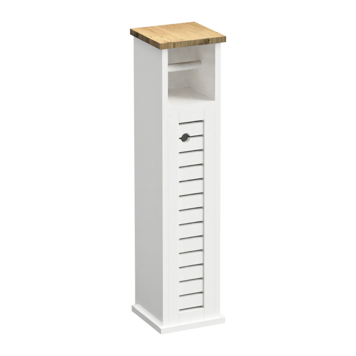 Móvel porta rolos com 1 porta e prateleira RIO branco, , large
