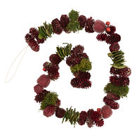 Guirnalda hojas y piñas 100cm 