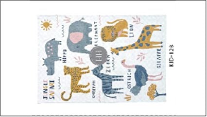 Tapete WILDLIFE multicolor 100x150cm, , large