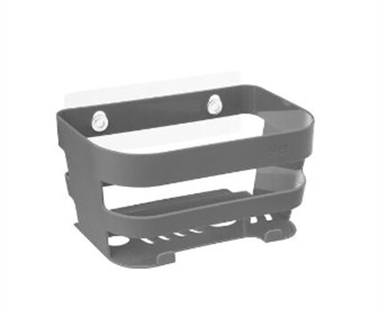 Suporte wc com adesivo cinza, , large