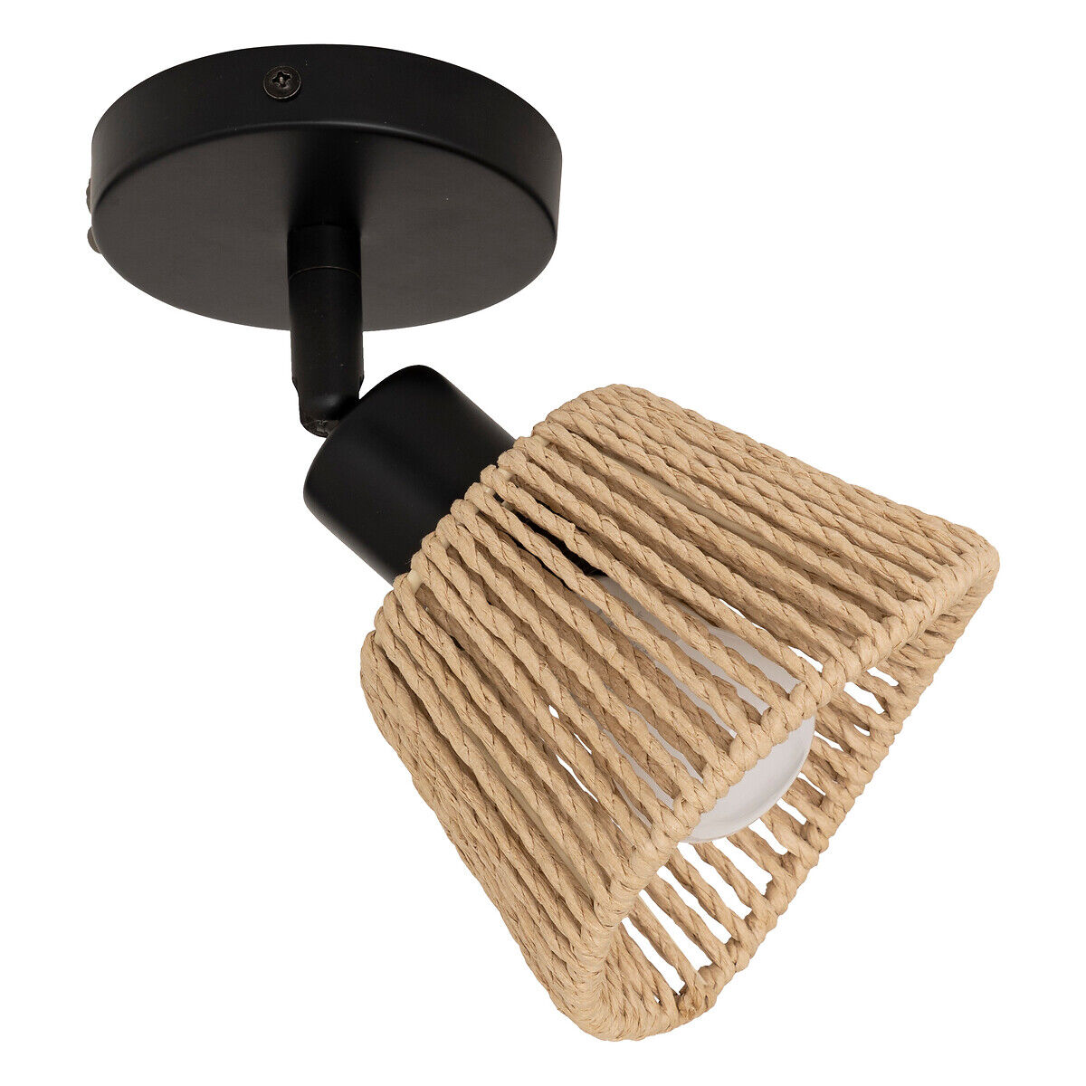 Candeeiro de parede MYHA bege em corda, , large