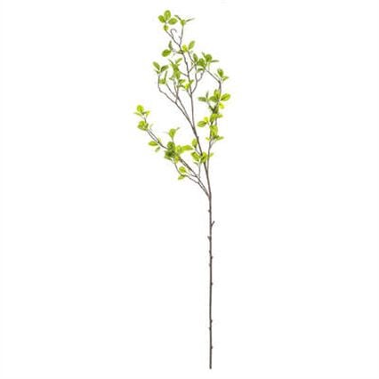 Haste verde de folha pequena artificial 104cm, , large