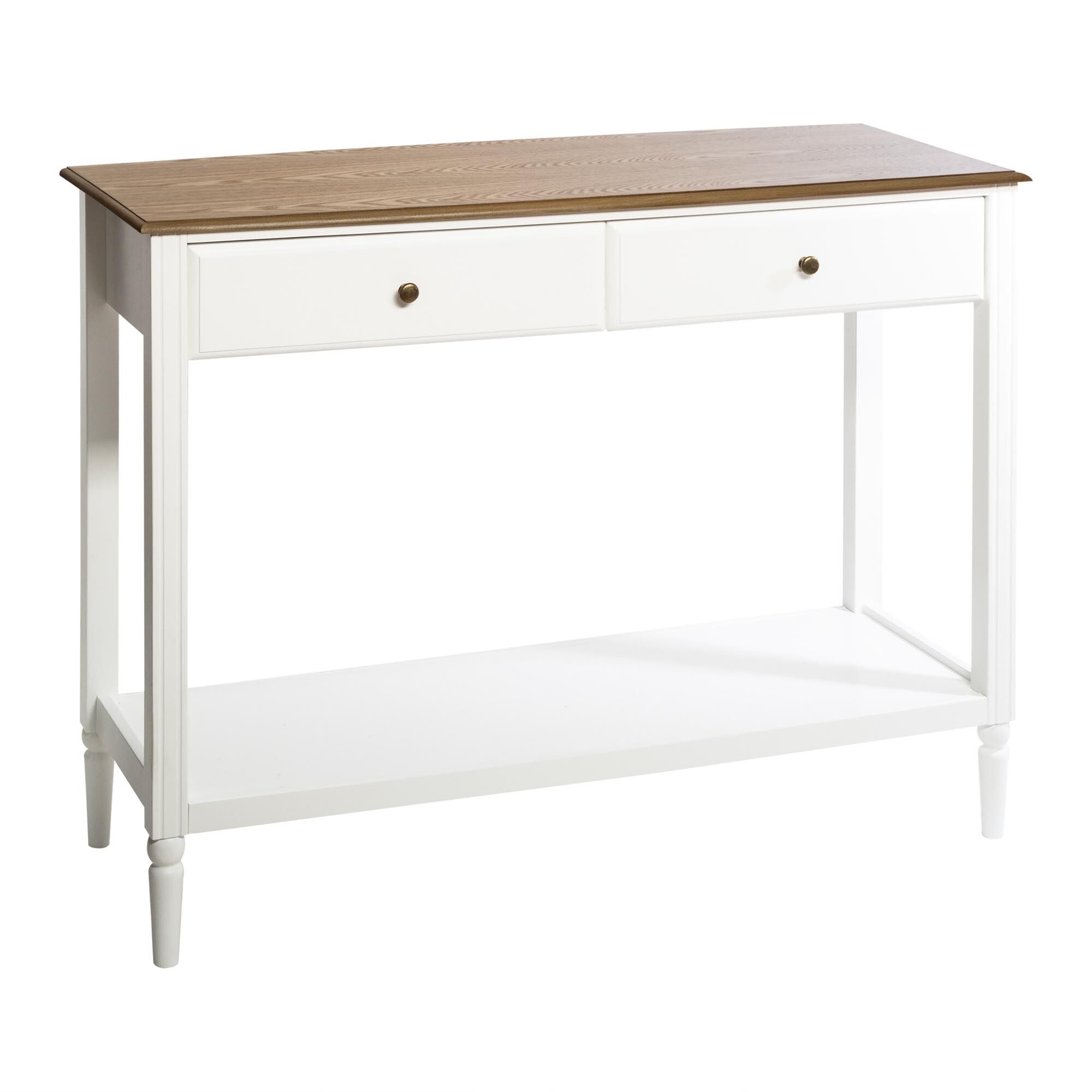 Consola branca SOLEN em mdf com 2 portas, , large