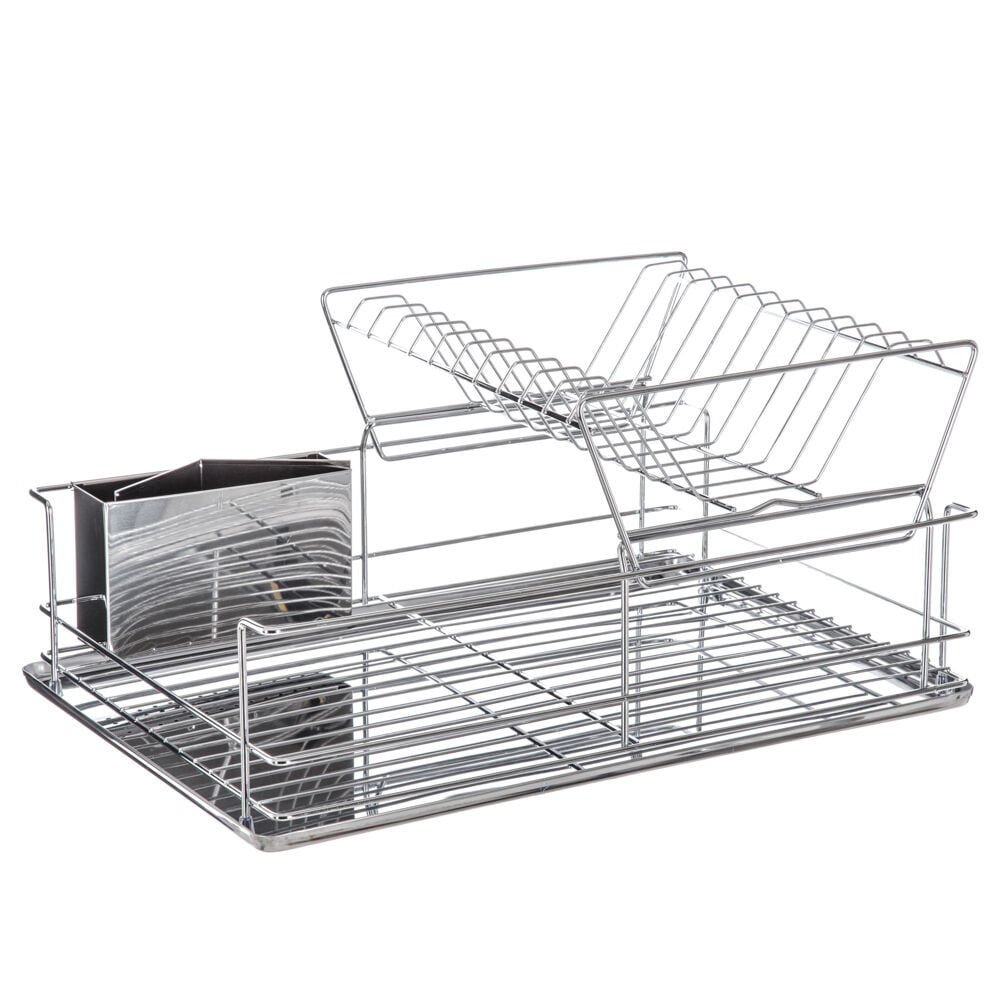 Escorredor de loiça c/ 2 níveis em inox, , large
