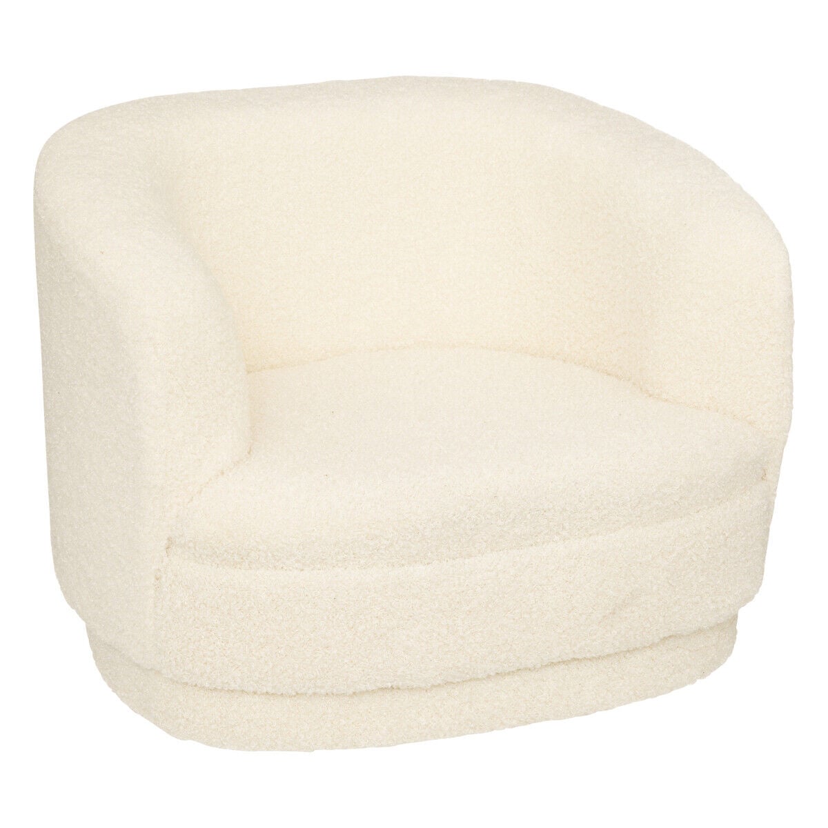 Poltrona SKY pelo bouclé branco, , large