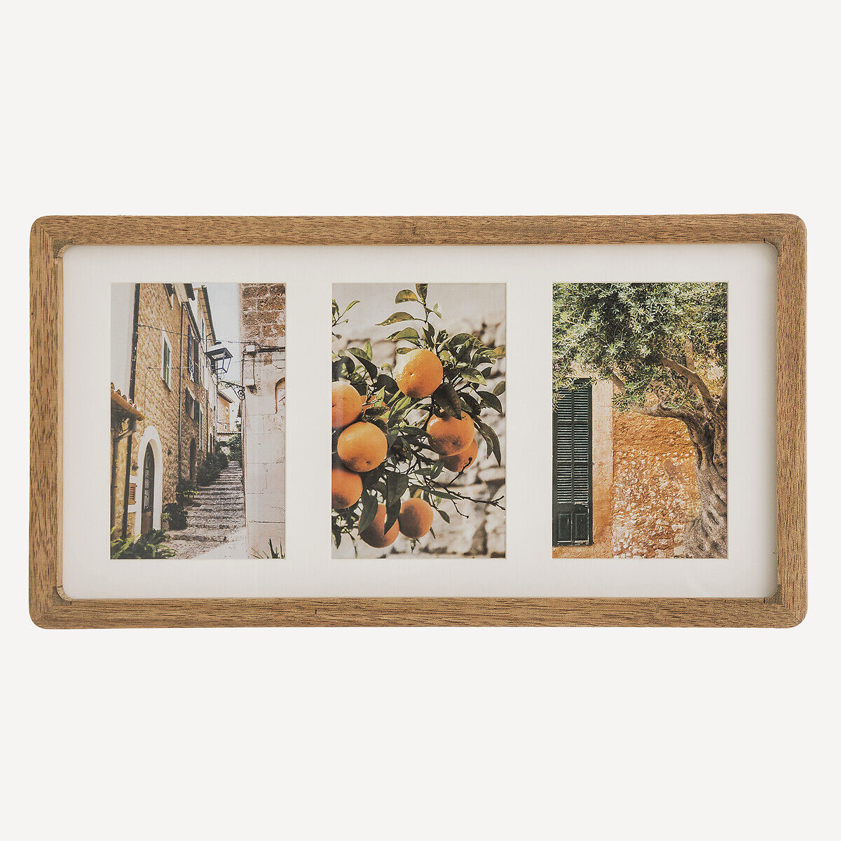 Multi photo frame MILEA in wood, , large