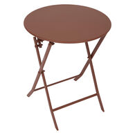 Mesa plegable GREENSBORO redonda acajou