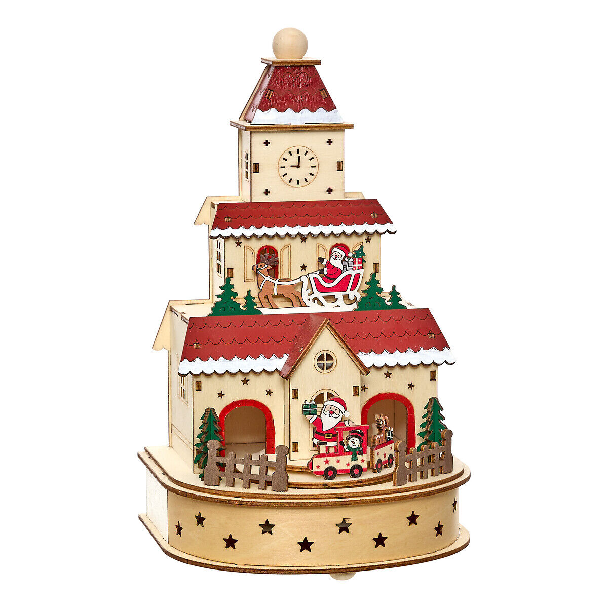 Casita decorativa con LED 17x15x28cm, , large