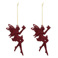 Set de 2 Adorno navide&ntilde;os hada 15cm 