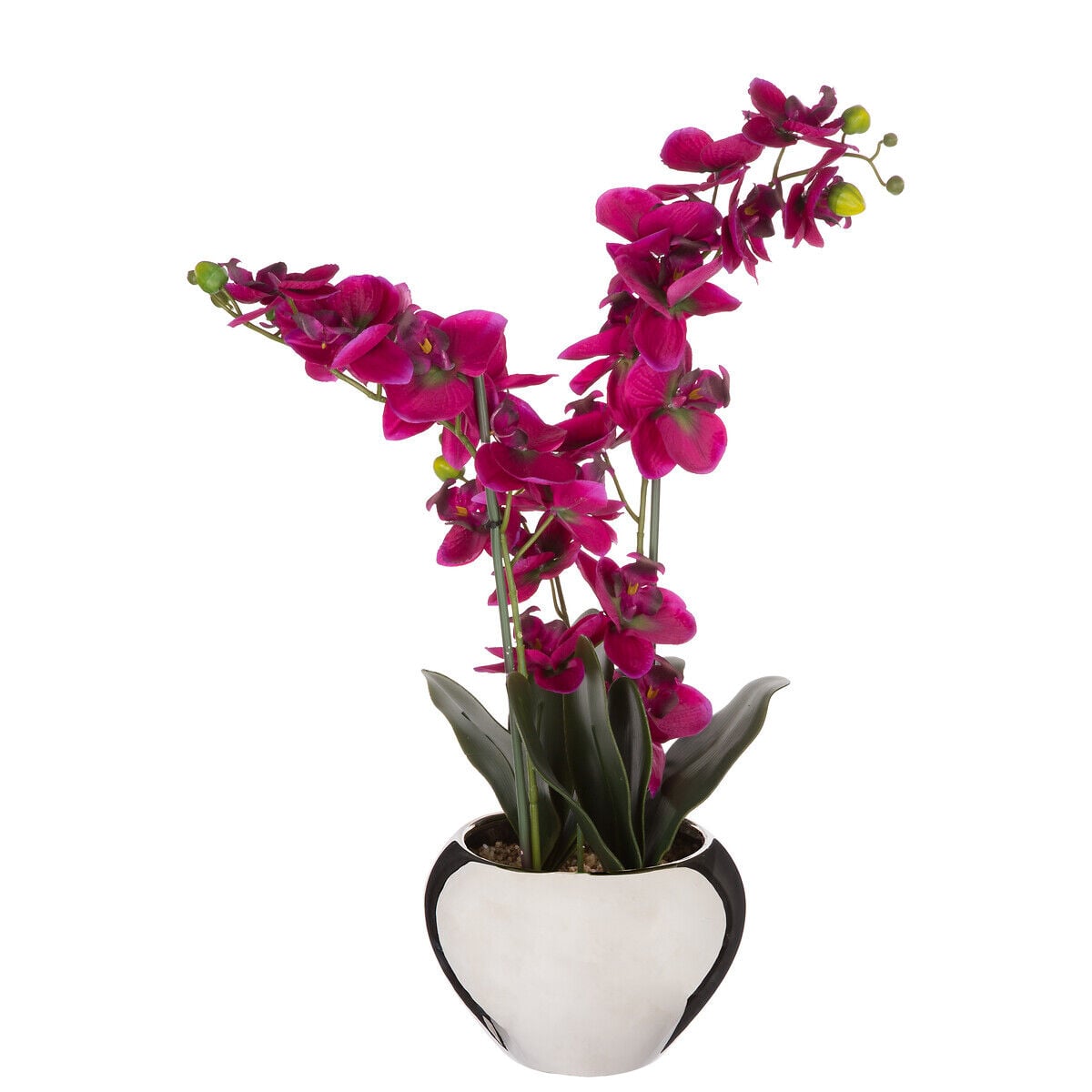 Vaso de cerâmica com orquídea 56cm, , large