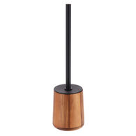 Escobilla wc marr&oacute;n de madera de acacia