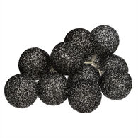 Guirnalda De 10 Bolas Led Negras 6Cm