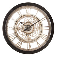 Reloj de pared negro mecanismo VINTAGE 61cm