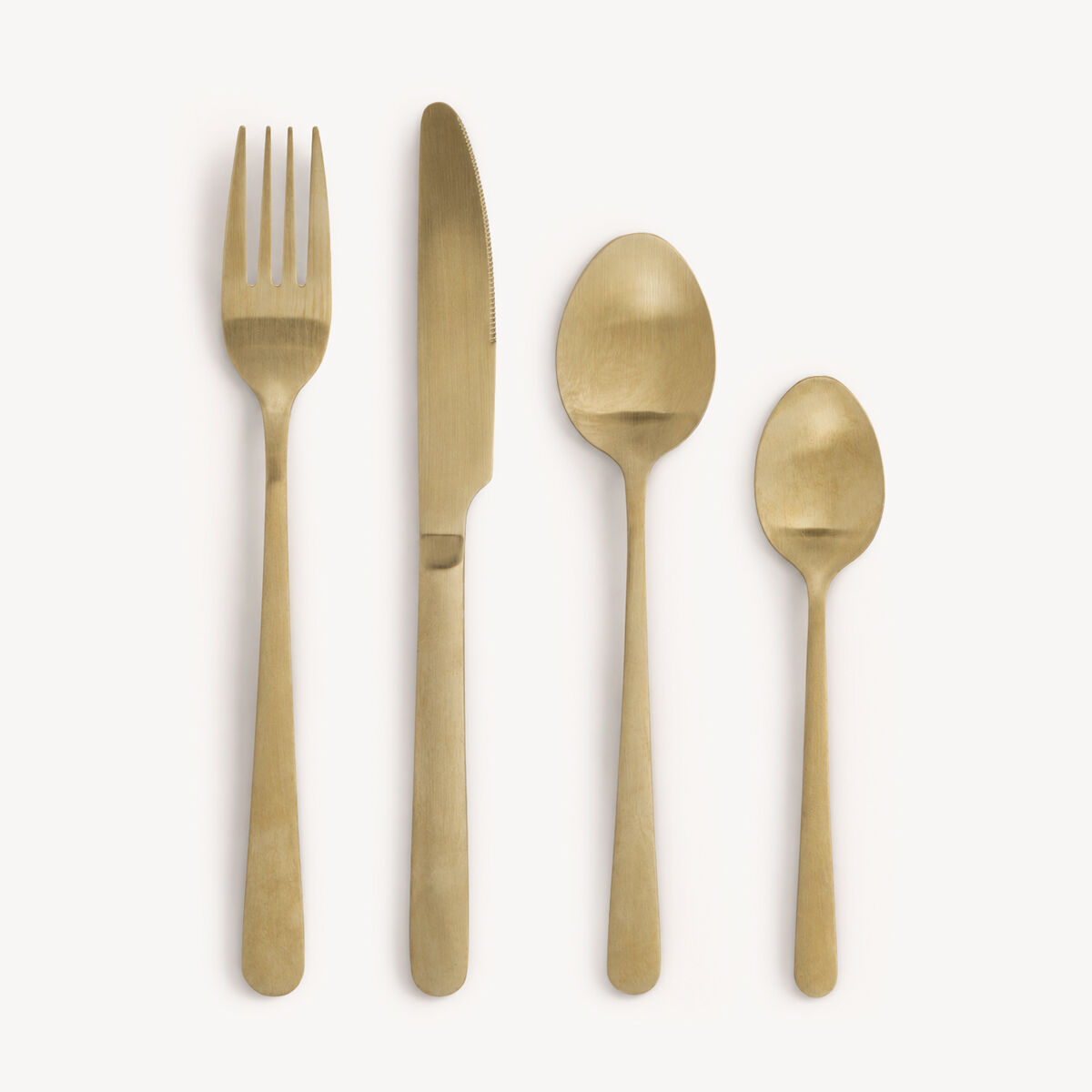 Faqueiro GREEN de 24 peças douradas em inox, , large