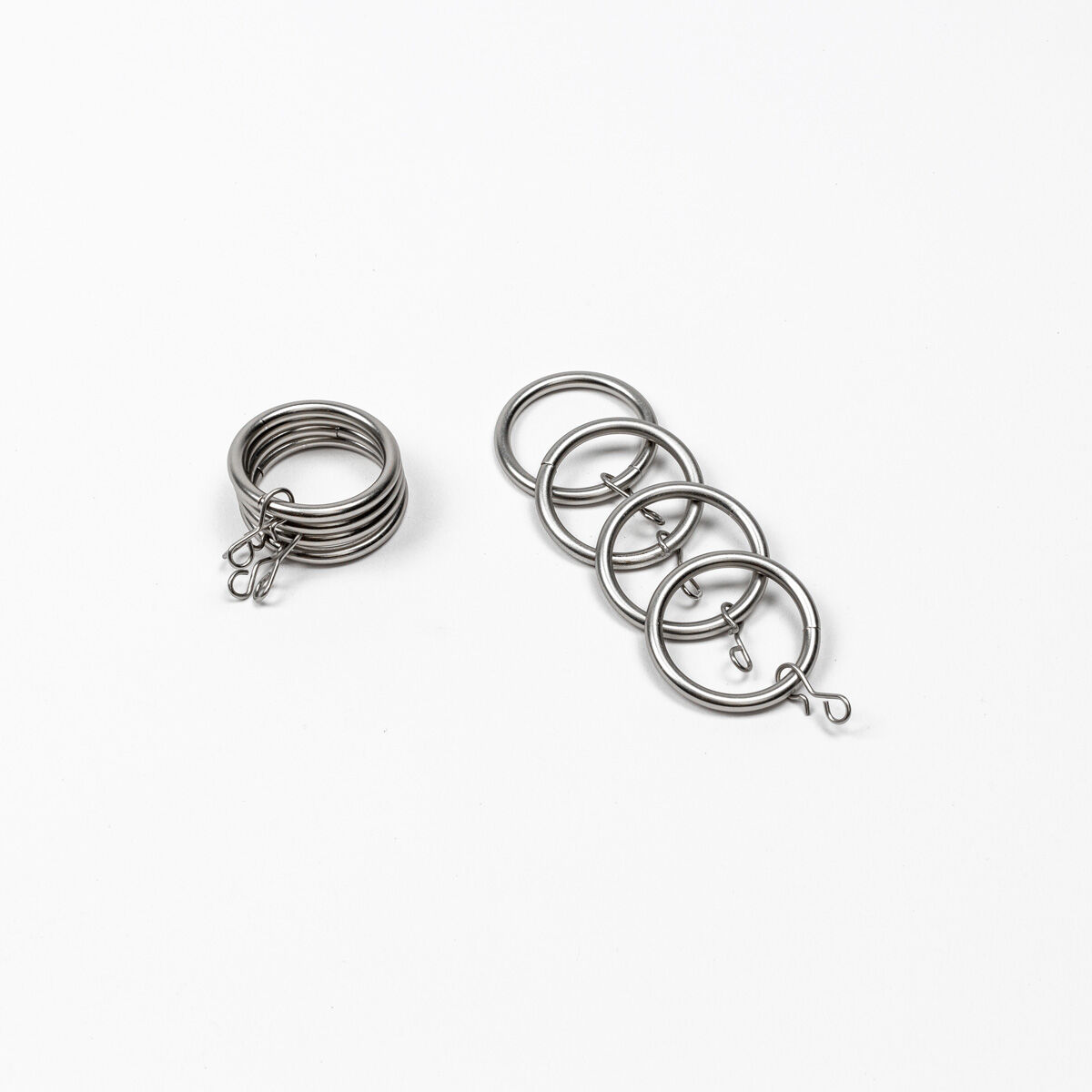 Conjunto de 8 argolas prateado d20cm, , large