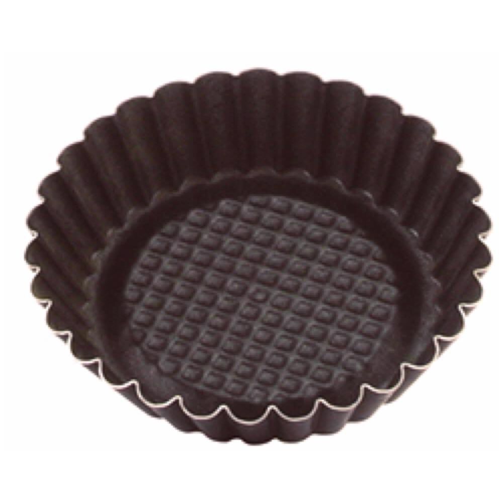 Conjunto de 4 formas caneladas para tarte 10cm, , large