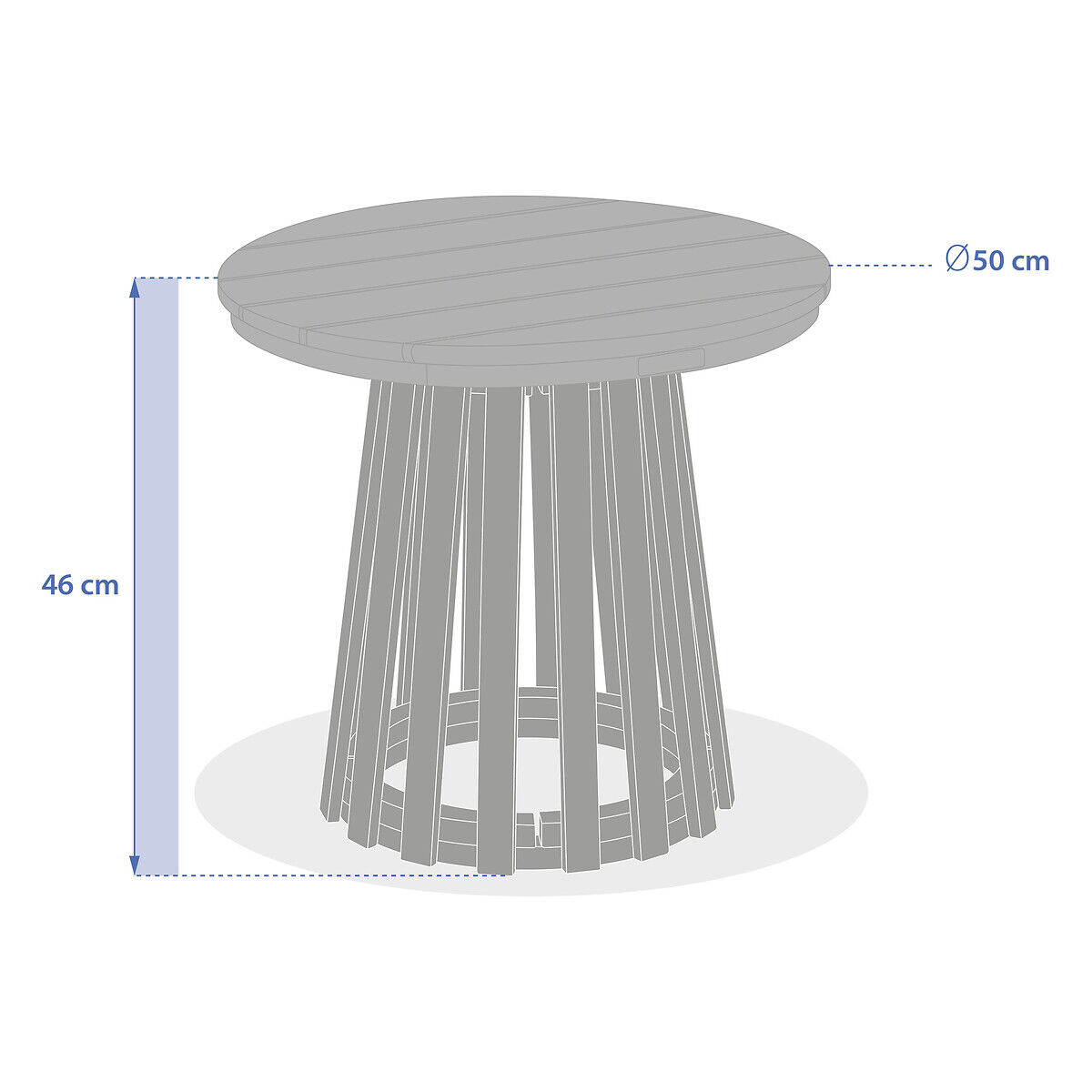 Mesa de apoio OSUNA 50cm, , large