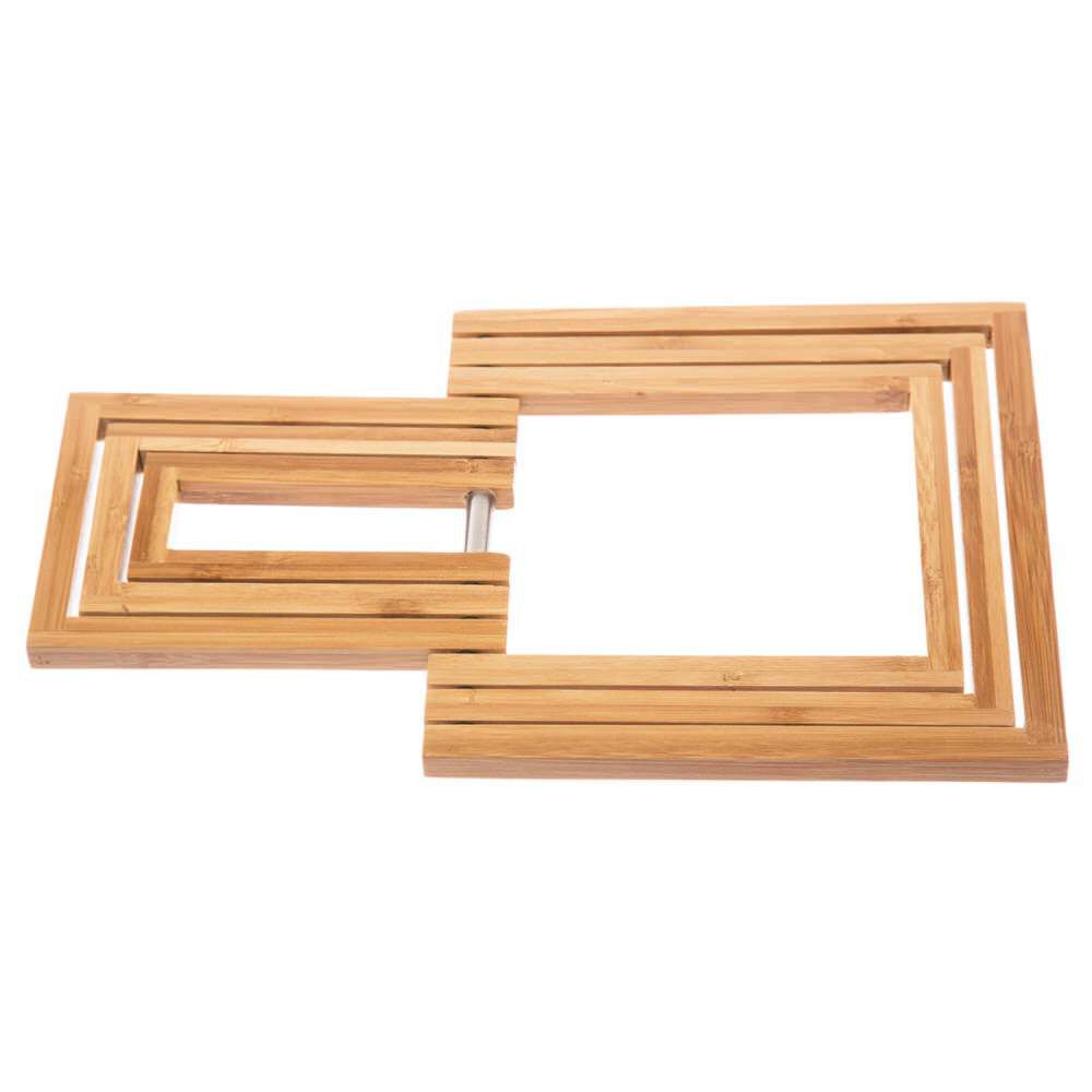 Base para quentes extensível em bambu, , large