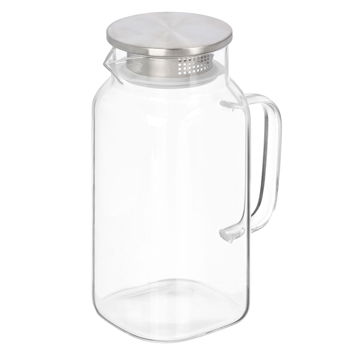 Jug with steel lid, , large