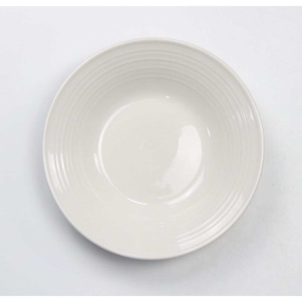 Prato de sopa branco PURE em porcelana 22cm, , large