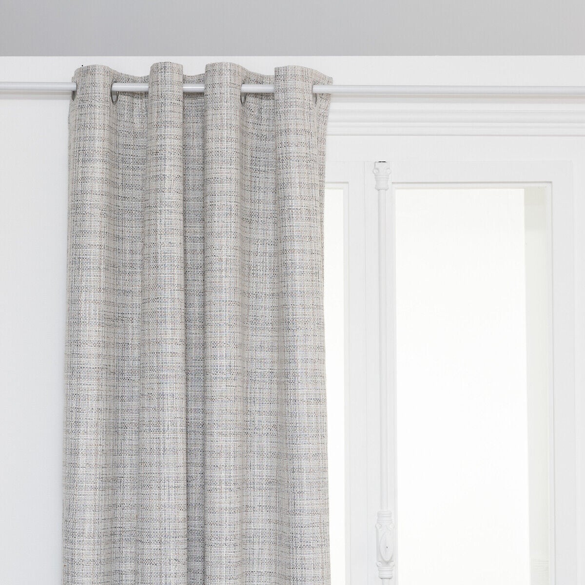 Cortina THE FLORAL cinza opaca 140x260cm, , large