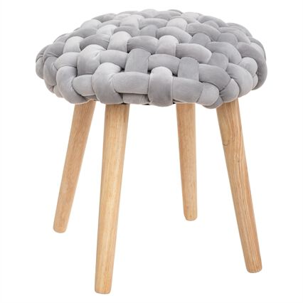 Knitted stool, , large
