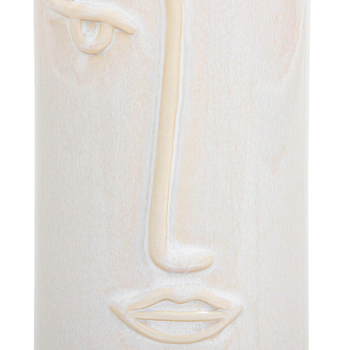 Jarra sol branca decorativa rosto 25cm, , large