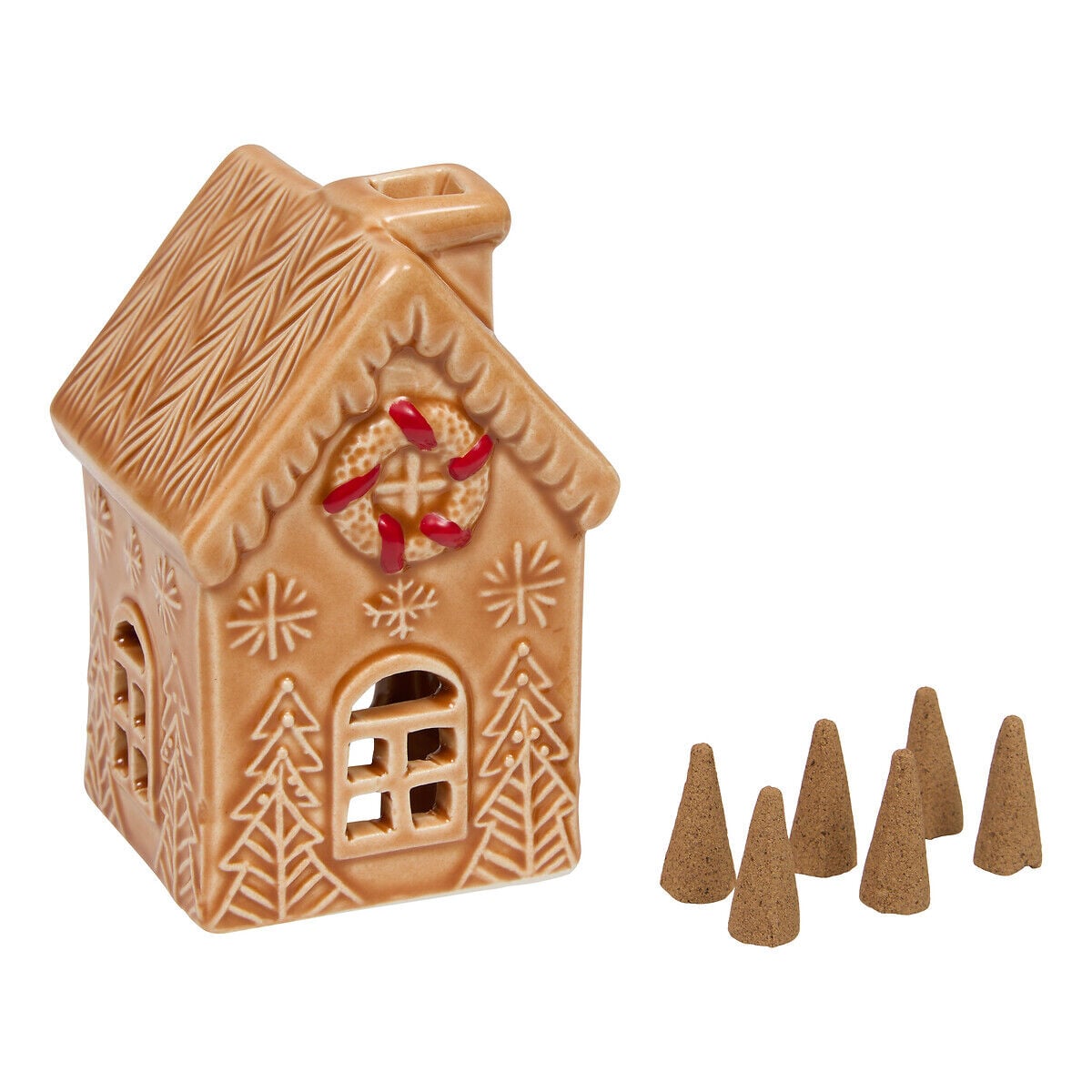 Queimador de incenso casinha de cerâmica, , large