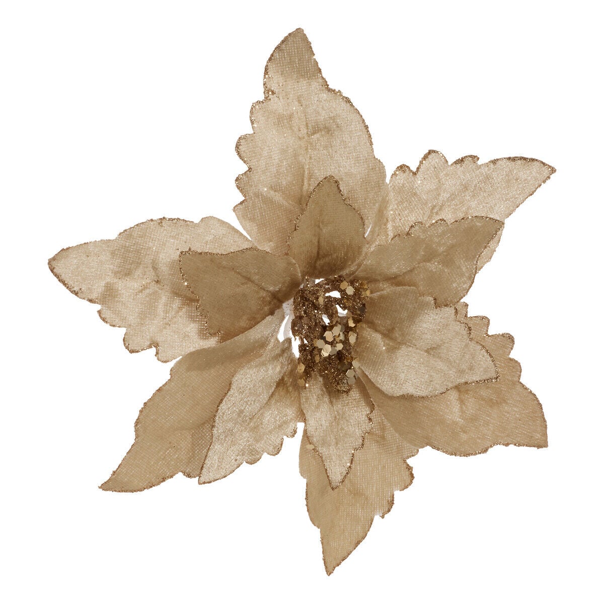 Flor poinsettia 20cm, , large