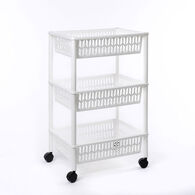 Carrito auxiliar con 3 cestas blanco