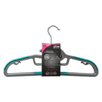 Conjunto de 8 cabides com suporte, , large