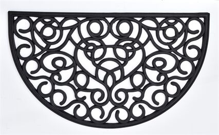 Tapete de entrada sid preto 45x75cm, , large
