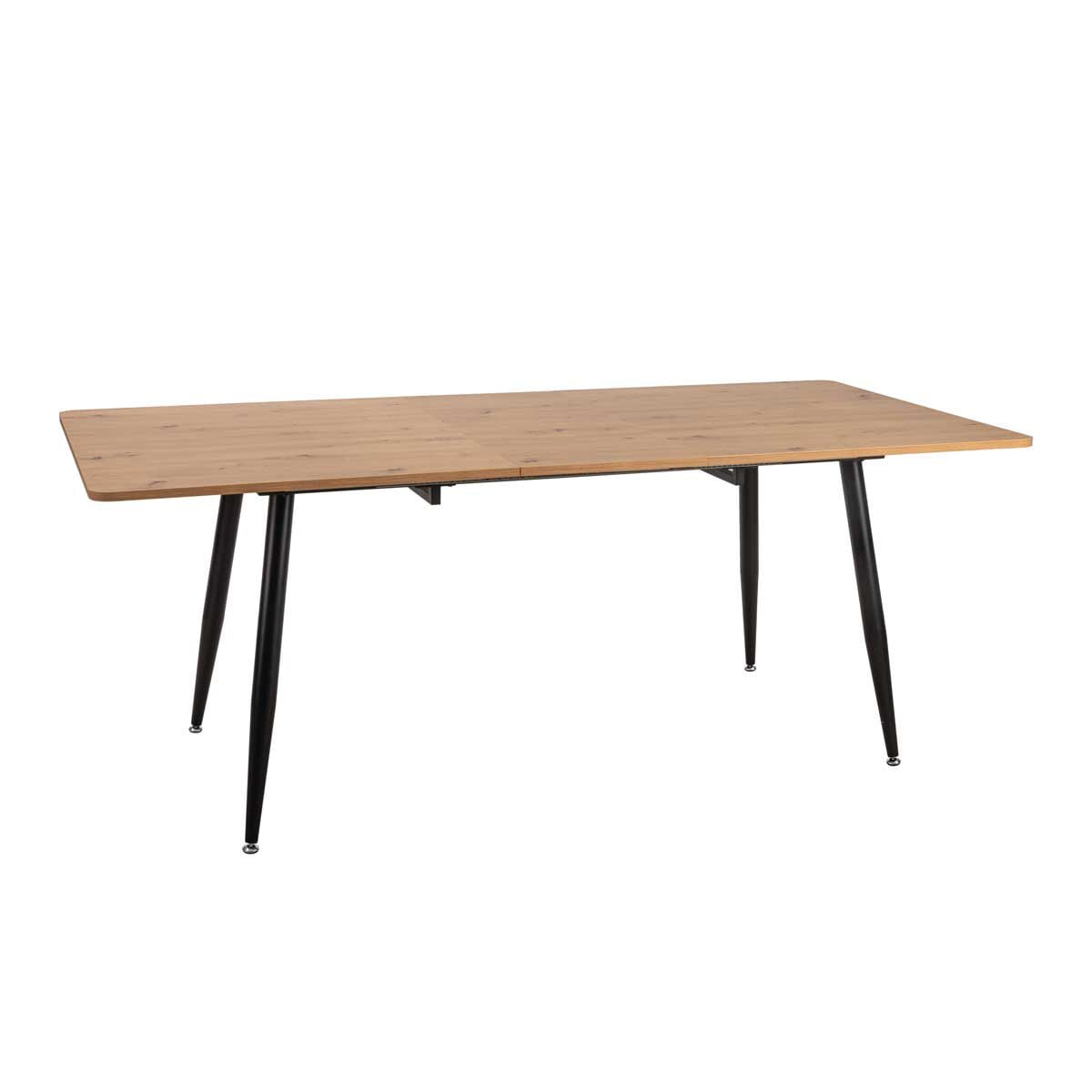 Mesa De Jantar Extensível Em Melamina E Metal, , large