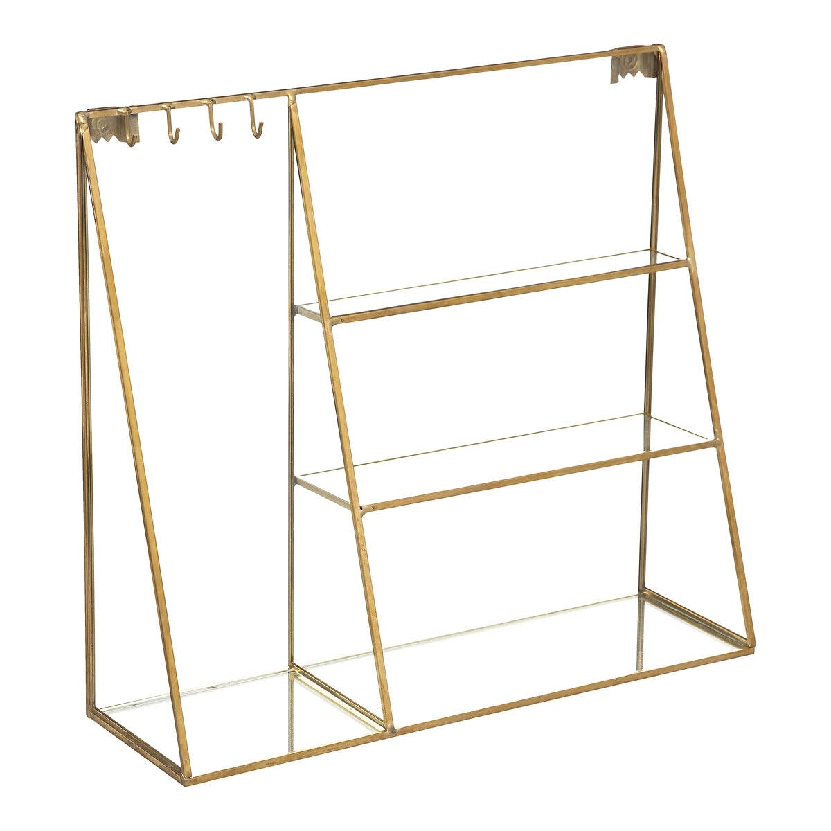 Porta bijuteria para parede MOOD dourado 27x30cm, , large