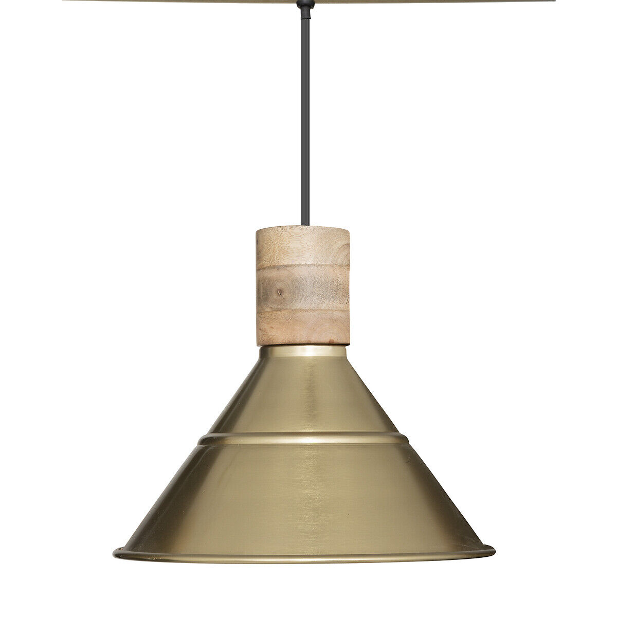 Candeeiro de teto CARAVANE dourado com 3 focos de luz, , large