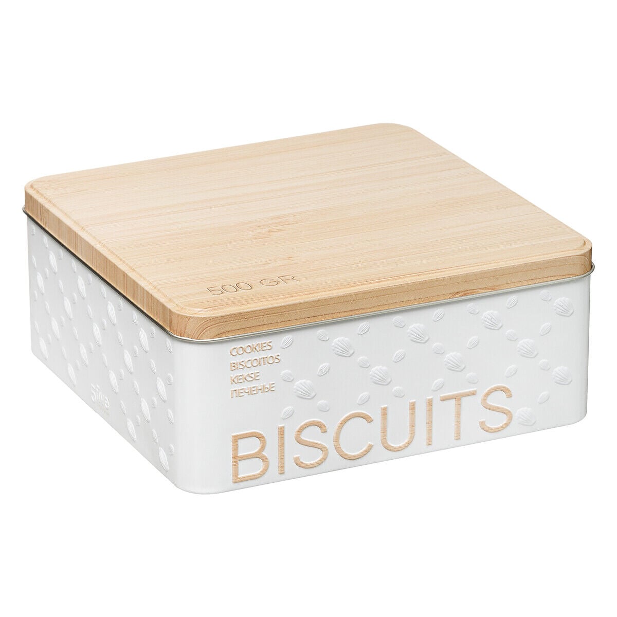 Caixa para biscoitos em metal 500g, , large