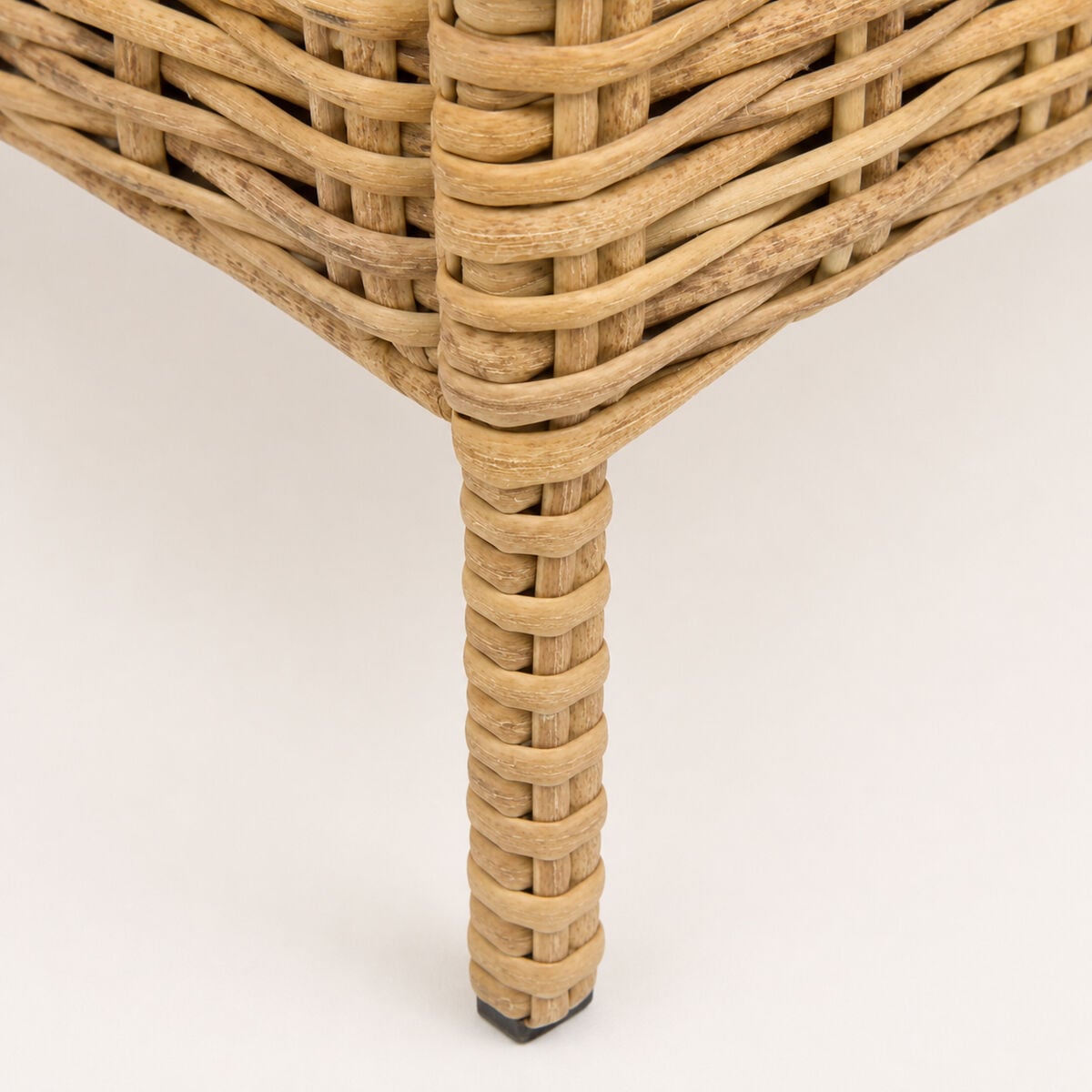 Storage trunk BAYANA savannah in synthetic rattan, , large